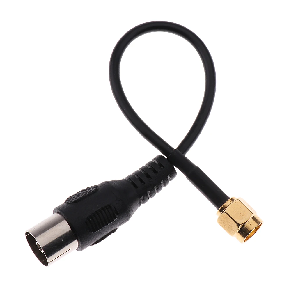 High Quality IEC DVB-T TV PAL female to SMA Male Jumper Pigtail Cable RG174