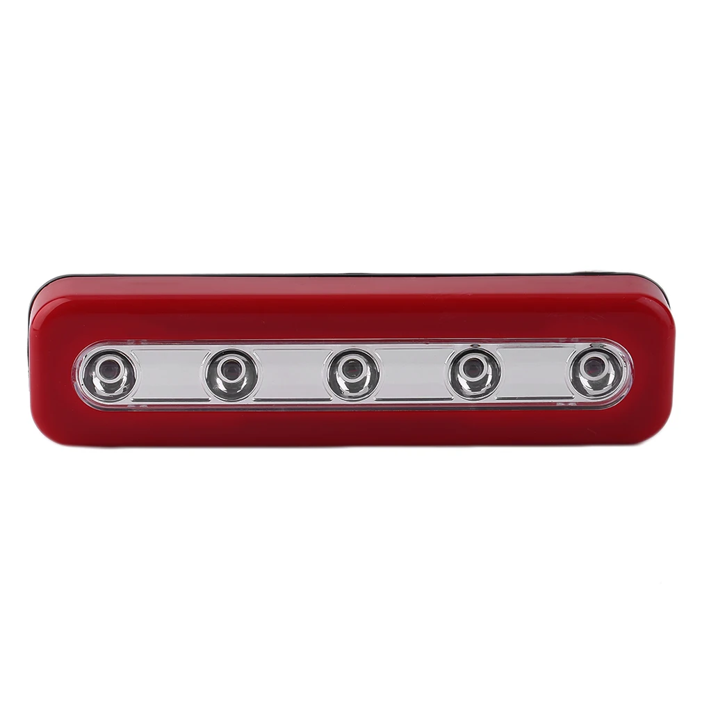 

Super Bright Wireless Wall Light 5 LED Cabinet Closet Self-Stick Tap Light Home Night Emergency Touch Light Lamp Portable