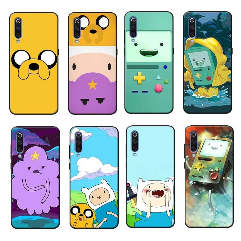 

For samsung galaxy a50 a70 a30 a40 a20 s8 s9 s10 plus Clear Soft Silicone Phone Case Adventure Time with Finn and Jake