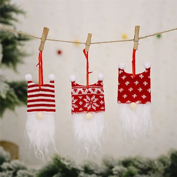 

Creative Plush Pendants Christmas Tree Decoration Hanging Ornaments Crafts Gifts Xmas New Year Party Wedding Home Decor 63099