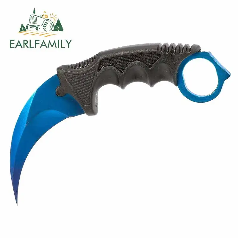 EARLFAMILY 13 см x 9 6 для CSGO синий стальной нож скины Кемпер наклейки автомобиля DIY