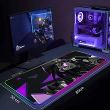

LED Light Desk Mat Computer Mouse pad Kawaii DIY 900x400mm RGB Backlight Keyboard Cover Keyboard xxl Valorant Gaming Mousepad