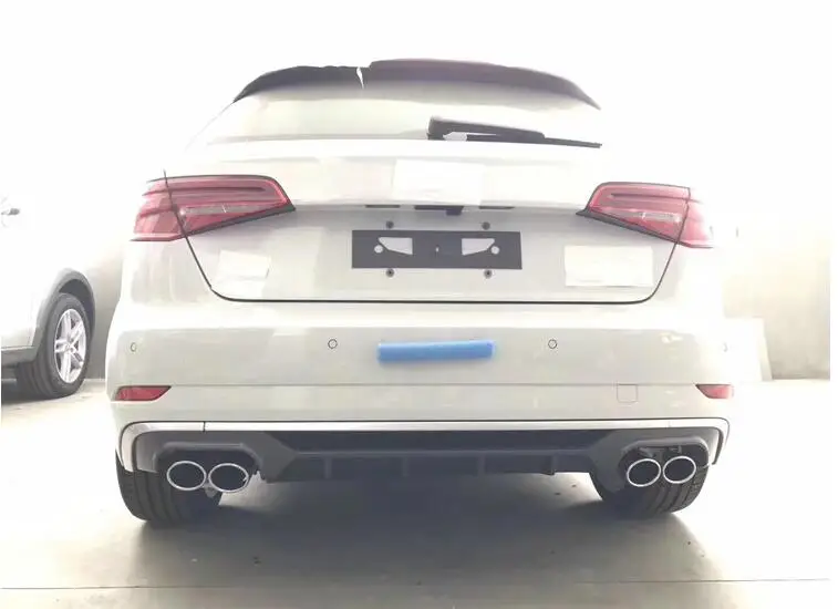 Для Audi A3 S3 обвес спойлер- для хэтчбек A3 ABS задний спойлер передний бампер диффузор защитные бамперы