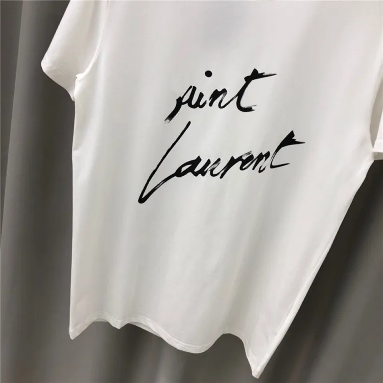 Women Summer T-shirt 100% Cotton High Quality Casual Loose Plus Size O-Neck Top Brand Female SL Letter Print Solid Lovers Tees
