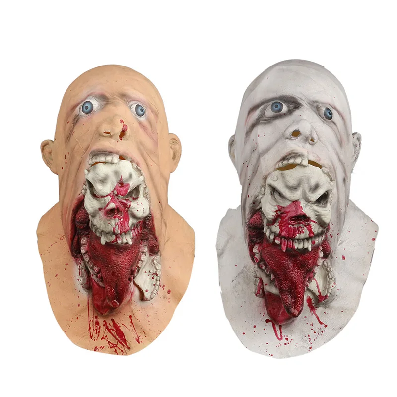 

Cute Zombie Horror Face Rotting Zombie Christmas Halloween Party Props Masks Upscale Ghost Horror Scary Mask