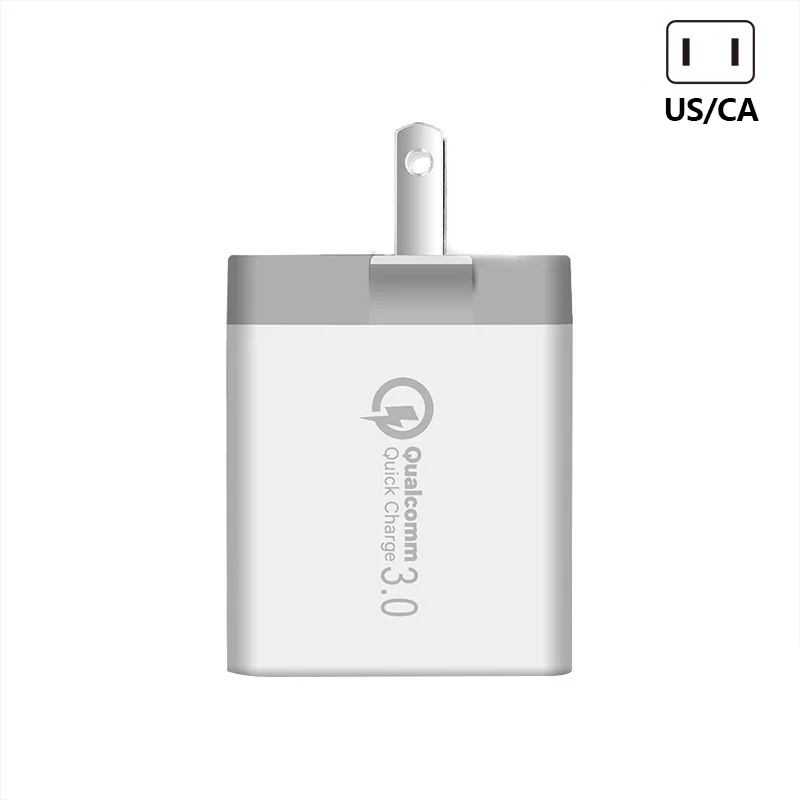 US Plug 3 порта быстрое зарядное устройство QC 3,0 30 Вт USB зарядное устройство для iPhone X 8 iPad samsung S9 huawei Xiaomi Hi 888 - Цвет: US Plug