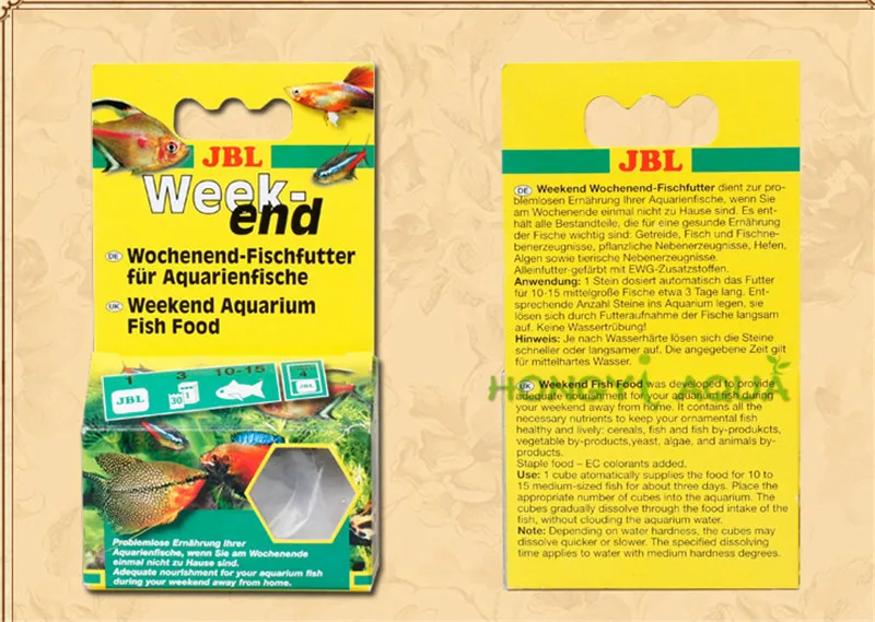 JBL Weekend Fish tank Fish food Tropical fish feed Nutritious fish food Aquarium supplies