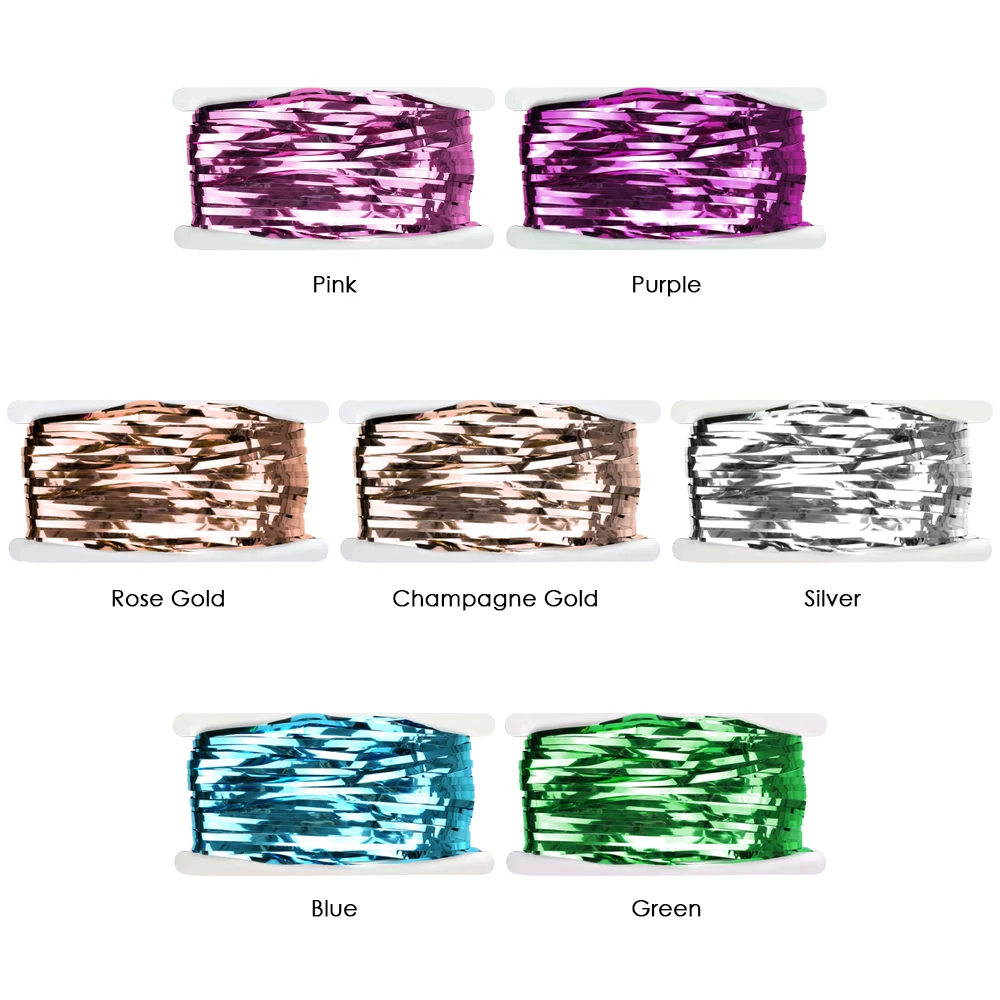 1* 2m Long Metallic Foil Fringe Curtain Party Wedding Birthday Tinsel Shimmer Window Door Wall Backdrop Panel Decoration | Дом и сад