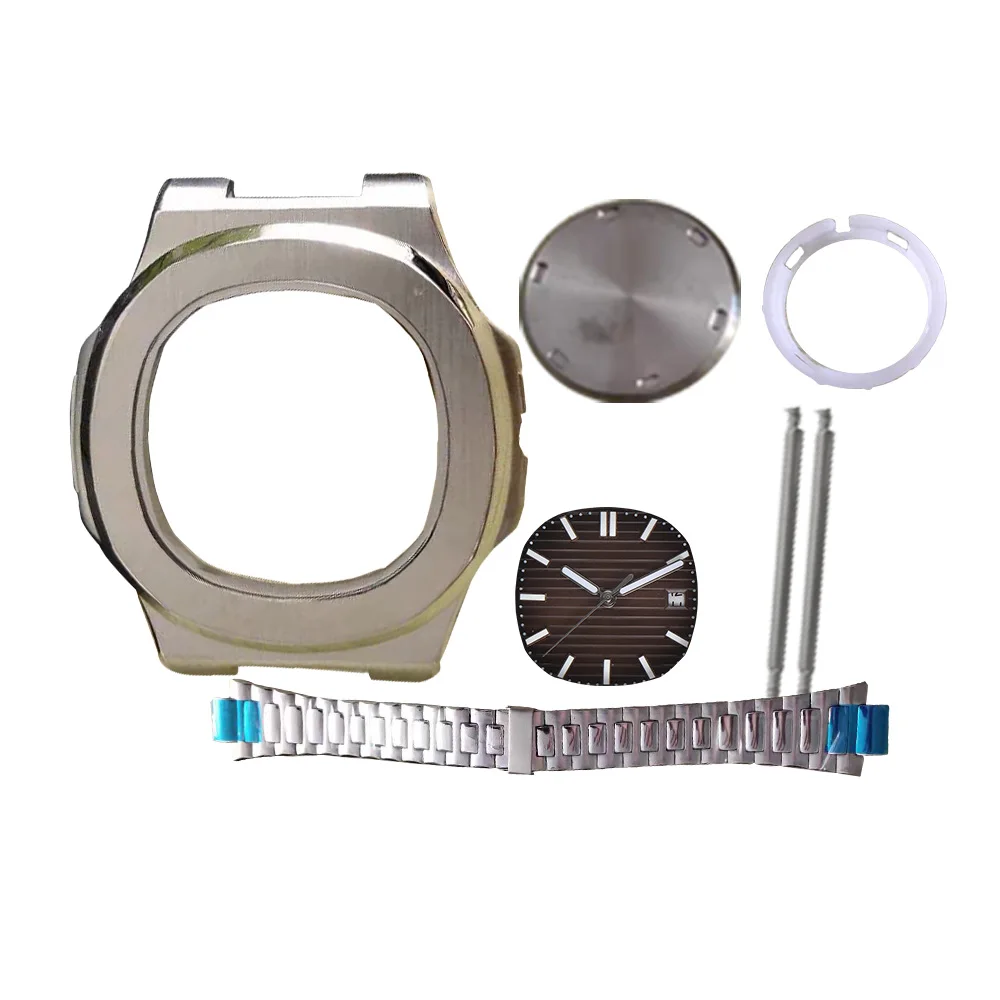 coffee 41 мм стерильный чехол для часов из нержавеющей стали 316L Fit Miyata 8205,8215/китайский 2813,3804 автоматический механический механизм - Цвет: coffee
