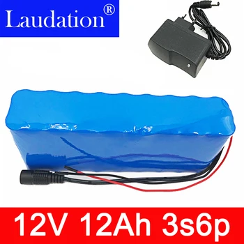 

New 12V battery built-in BMS high capacity protection 12Ah/12000mAh 11.1V12V hunting xenon lithium rechargeable lithium battery