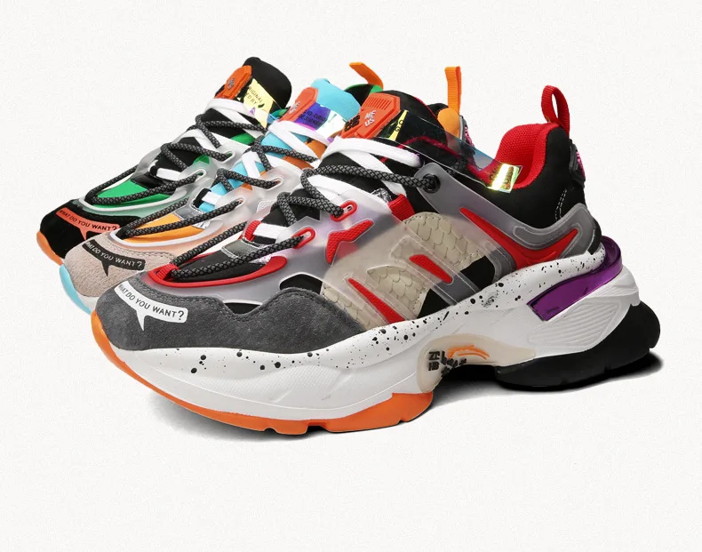 Модная цветная обувь на массивном каблуке; мужские кроссовки; мягкая обувь; Новинка; модные кроссовки на толстой платформе; Мужская Вулканизированная обувь; Мужская обувь; смешанные L11-04