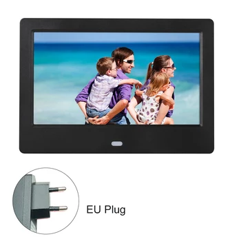

7" LEDs Digital Photo Frame Desktop Album Display MP4 Video MP3 Audio Remote Control Touch Key Support Auto Play Multi Language