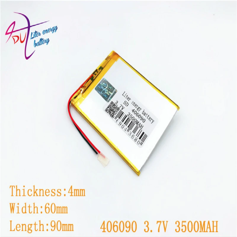 386090 406090 3 7 v 3500mah литровый аккумулятор литий полимерный с доской для планшета V3000hd