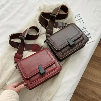 

women's bag for woman Brand original design 2020 Fashion New Design Fashion Lock Square Bag Simple Shoulder Messenger Bag