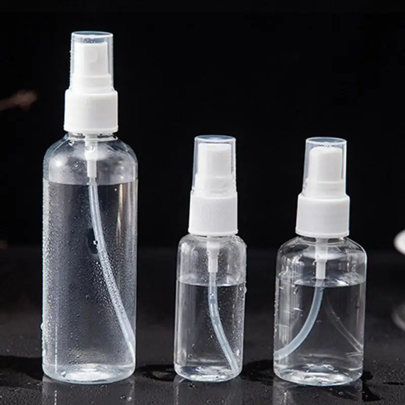 Прозрачный Пустой Спрей случайный 50 мл 100 мл многоразовый мини парфюмерная бутылка-контейнер для косметики пластмассовый распылитель портативный дорожный