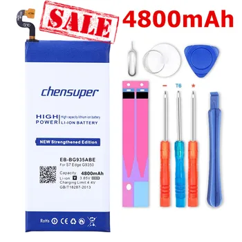 

chensuper NEW 4800mAh EB-BG935ABE Battery for Samsung GALAXY S7 Edge G935F G9350 G935