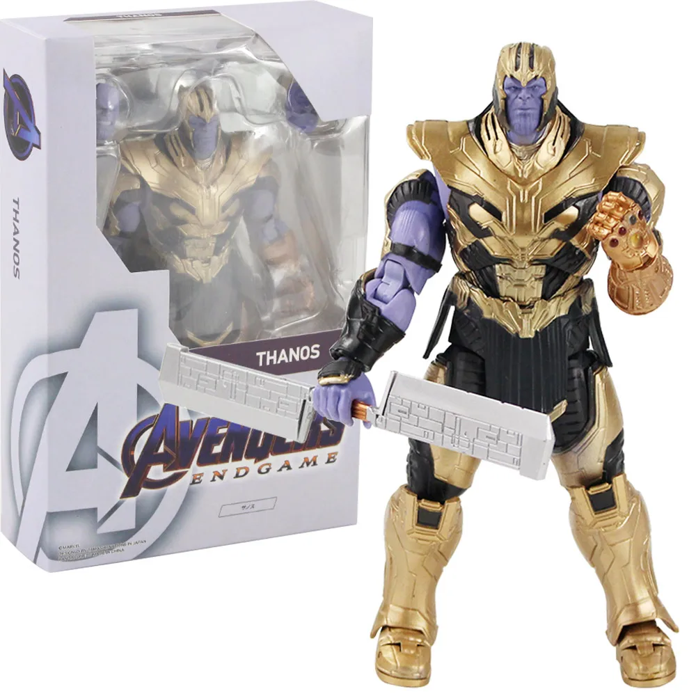 Free Shipping Malvel Avengers End Game Thanos Action Figure Toy Hero 6 Inch 