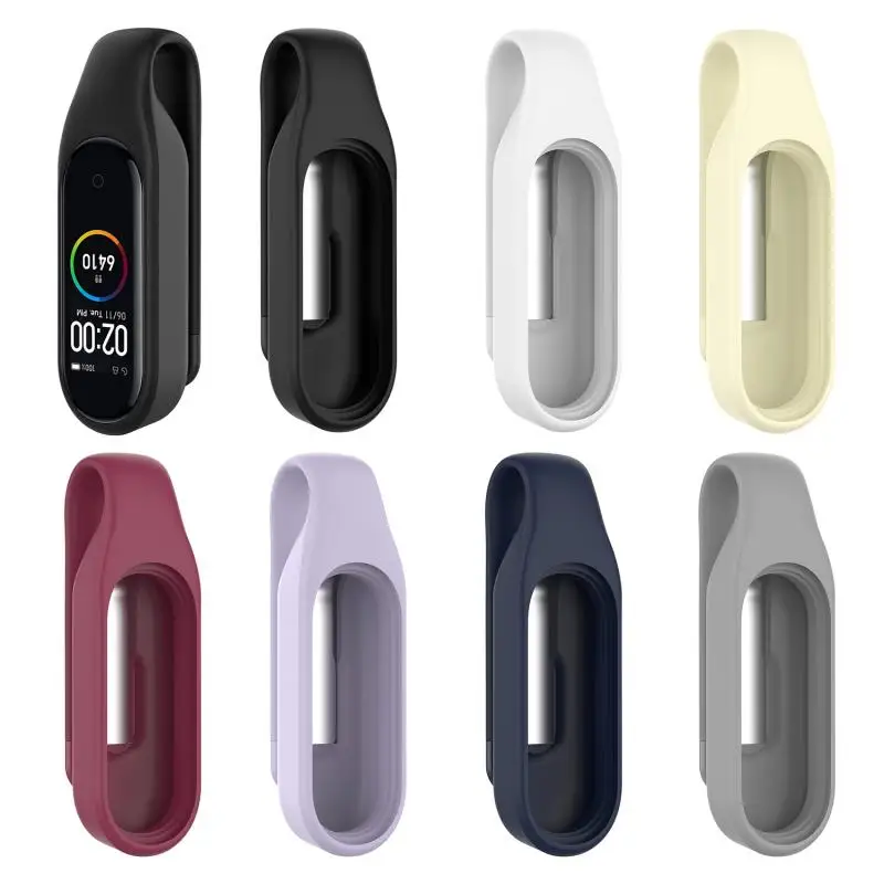 Костюм для Xiaomi mi Band 3/4 браслета 3-го Универсальный Сталь клипы ремень для спортивной камеры Xiao mi Смарт пряжки для браслетов Ремешок Браслет Сталь зажим