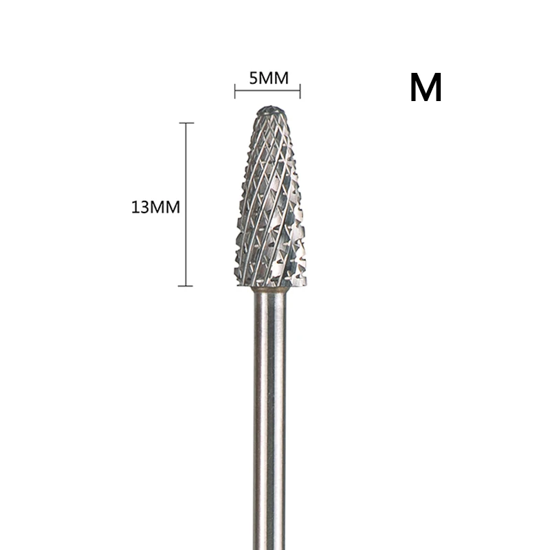 SpeTool Вольфрам Карбидное электрическое сверло для ногтей бочка Форма Fine-3XC Грит гель для снятия акриловых ногтей, для маникюра - Цвет: Medium
