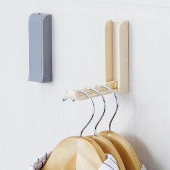 

Foldable Sticky Wall Clothes Hanging Hooks Holder for Bathroom Bedroom Kitchen