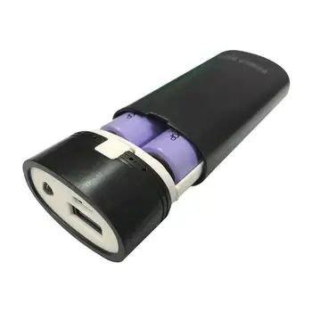 

2x18650 Mini USB Port Battery Charger Holder Power Bank Box Shell Case DIY Kit Battery Storage Box For Smart phone SD