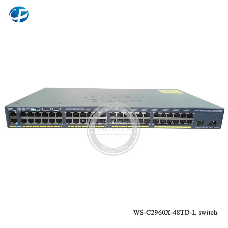 Гигабитный Ethernet WS-C2960X-48TD-L schalter 48-портовый Интеллектуальный гигабитный коммутатор управления, 48x10/100/100 0+ 2x10 гигабитный SFP