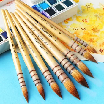 

ART SECRET nylon brush watercolor paint special pen beginner adult hook line pen student art supplies 2 orders