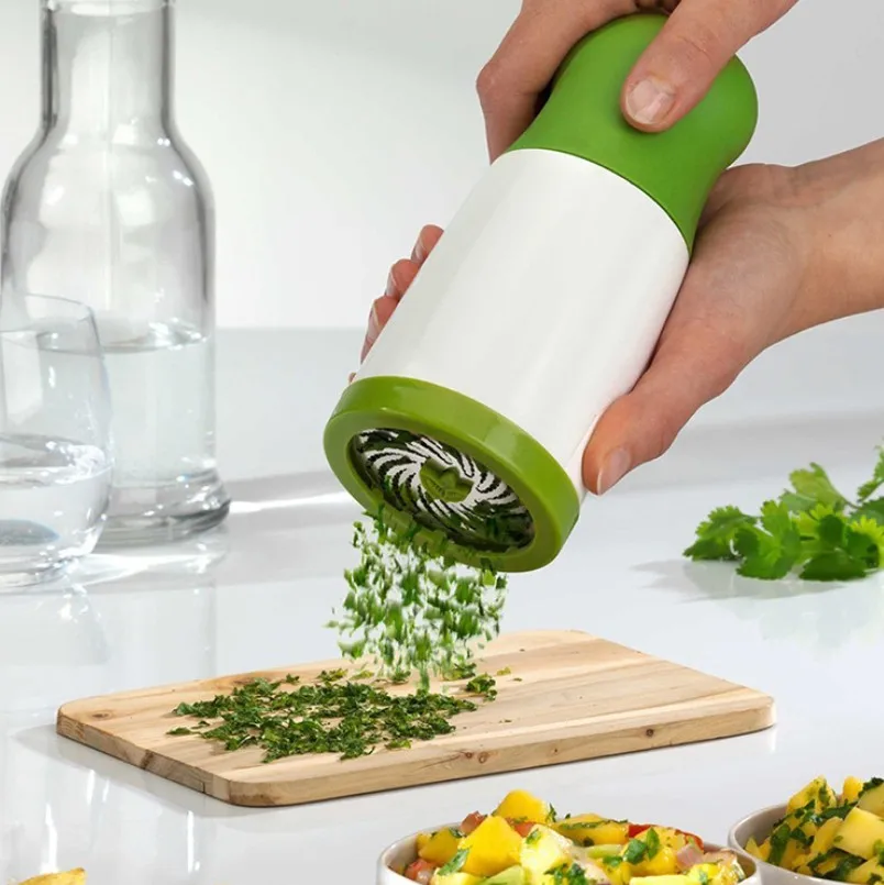 Stainless Steel Kitchen Accessories Gadgets Cooking Tools Blade Green Onion Chopper Slicer Garlic Coriander Cutter Chopper|Graters| - AliExpress