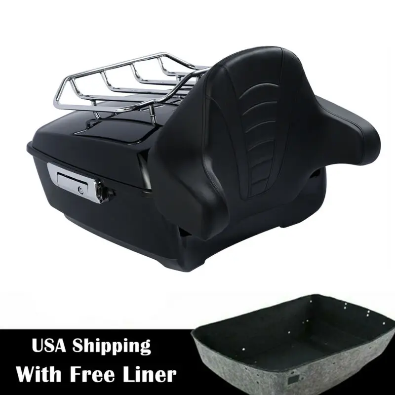 Мотоцикл 13 7 &quotKing Pack багажник спинка для Harley Tour Pak Touring Road King Electra Street Glide FLHTCU FLHRC