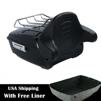 

Motorcycle 13.7" King Pack Trunk Rack Backrest For Harley Tour Pak Touring Road King Electra Street Glide FLHTCU FLHRC 2014-2019