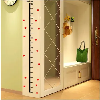 

New Simple Love Kids Height Measure Sticker Home Decor Furnishing Wall Stickers for Kids Room 30*60CM
