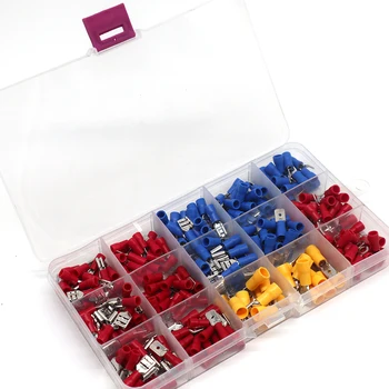 

280Pcs AWG Assorted Insulated Spade Crimp Terminal Electrical Wire Connector Set Red Blue Yellow