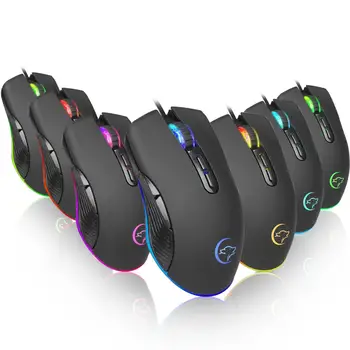 

2020 new YWYT G830 4 Colors Luminous 3200DPI Wired Gaming Mouse for Laptops/Computers USB Computer Mouse Gamer Mice