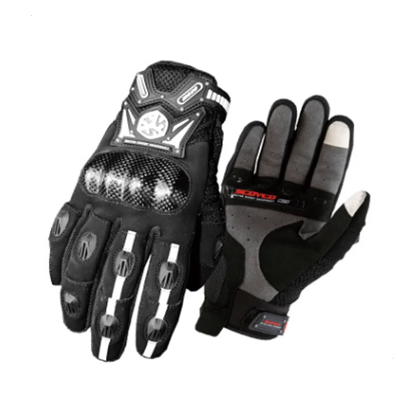 

Motorcycle Gloves Race Car Long Hard Case Hide Substance Cycling Gloves Shatter-resistant