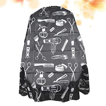 

Graffiti Pattern Haircut Gown Professional Hair Cut Shawl Waterproof Salon Cloak Haircut Apron for Adult Clients