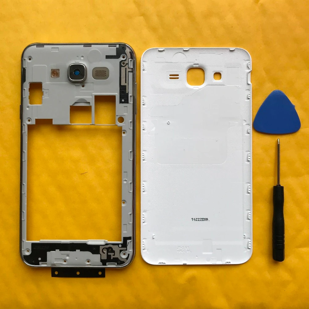 Оригинальная средняя рамка Шасси для samsung Galaxy J7 J700 J700F J700H J700M задняя крышка корпуса телефона задняя крышка аккумулятора