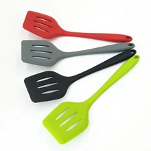 Amazon Горячая цельный Все края включены шпатель антипригарный горшок силиконовая сливная Лопата высокотемпературная устойчивая Бытовая K