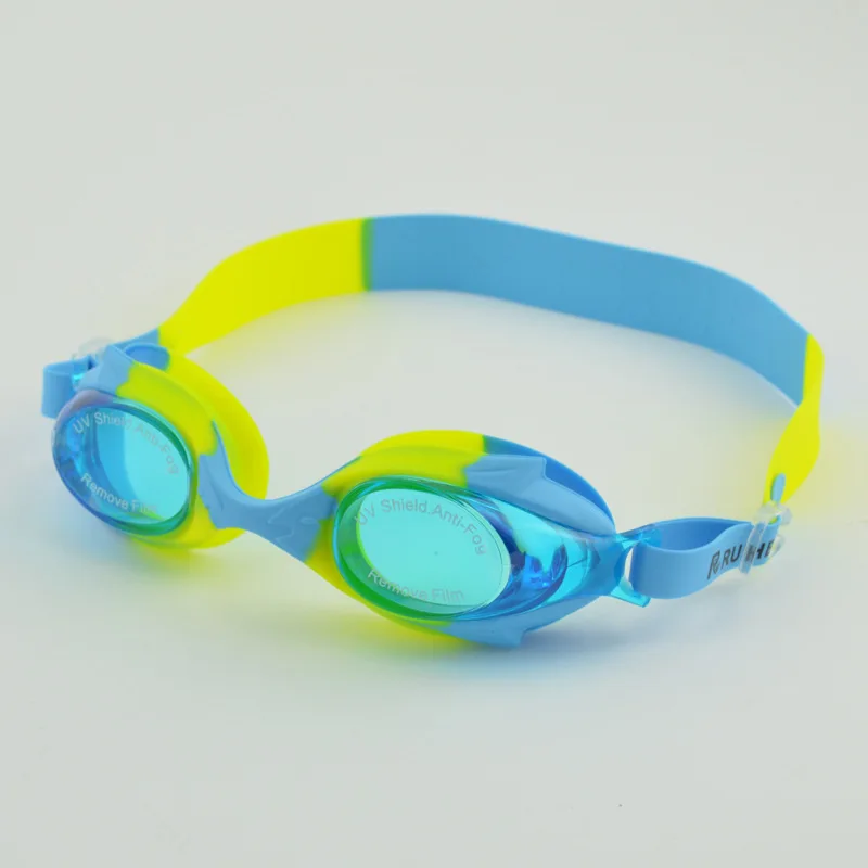 

Children Diving Goggles Transparent Children Men And Women Waterproof Anti-fog Comfortable Silica Gel Plain Glass High-definitio