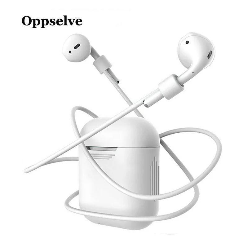 

Oppselve Silicone Earphone Case for Airpods Protective Case For Apple Airpods Charging Cover Anti Lost Strap For Airpod Air Pods