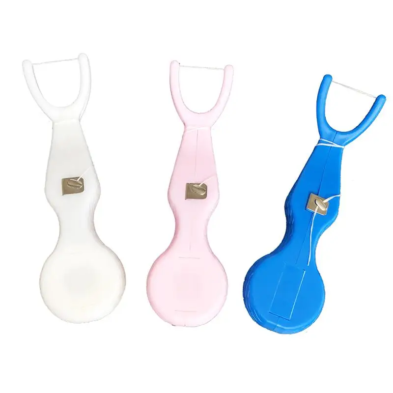 1 Piece Dental Floss Pick Built In Spool Flosser Wire Replacement Core