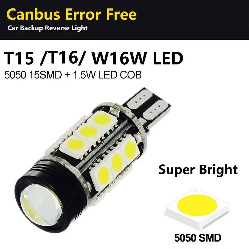 Светодиодные лампы Canbus 921 T15 W16W 2 шт. автомобильные фонари заднего хода для BMW E60 E90