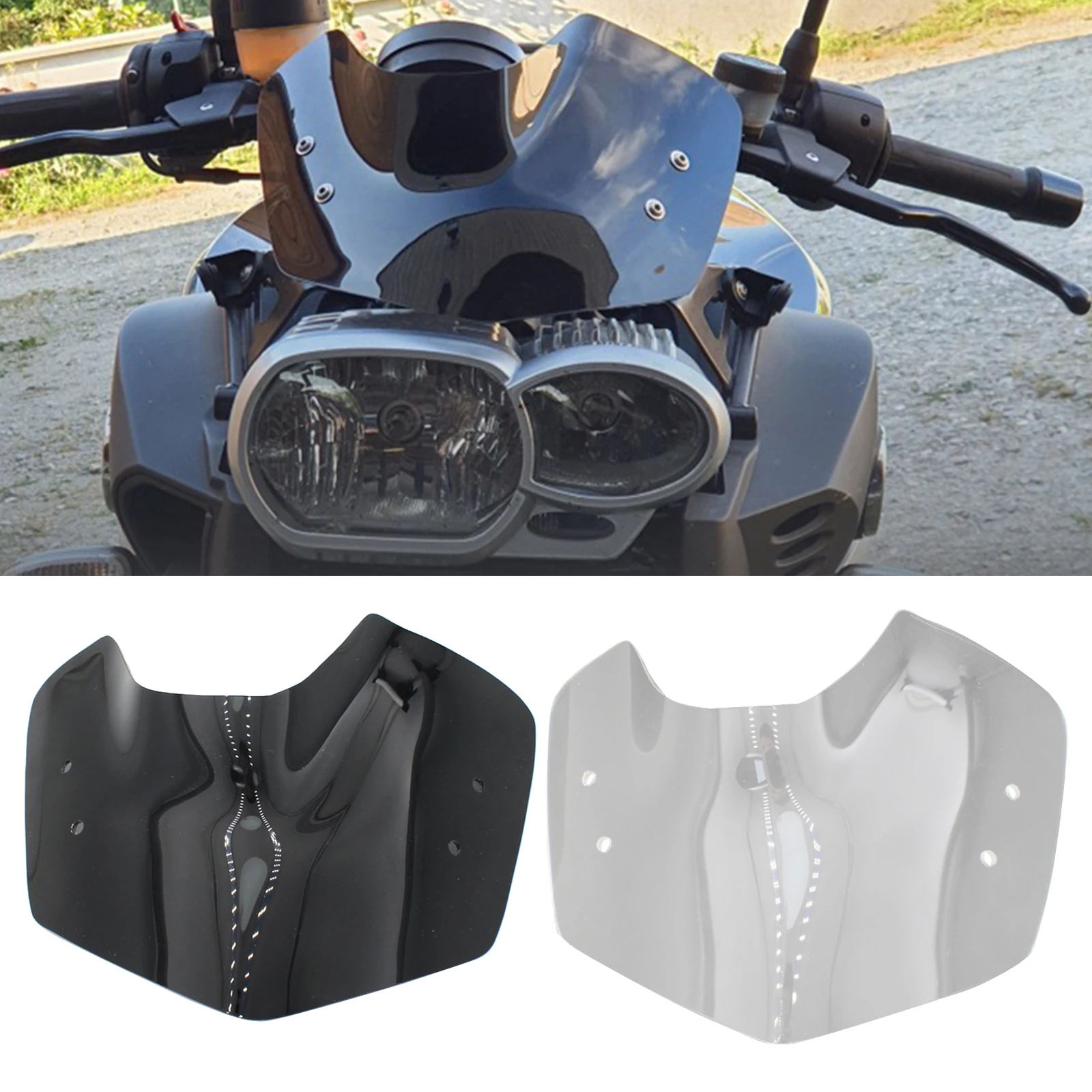 Motorcycle Front Windshield Glass Cover for BMW K1200R K1300R Accessories