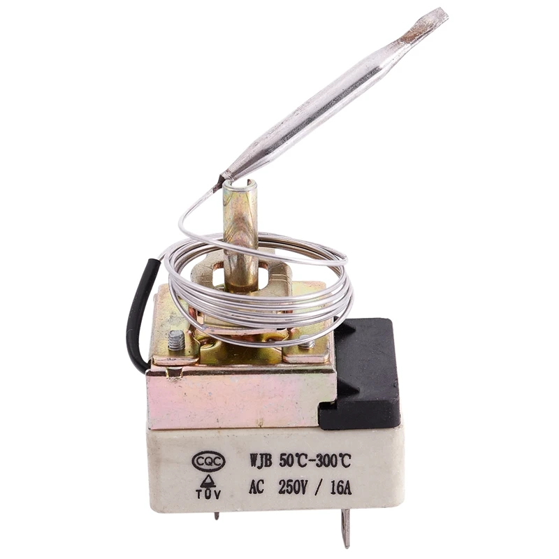 AC 16A 250V 50 до 300 градусов Цельсия 3 Pin NC капиллярный термостат для электрической печи