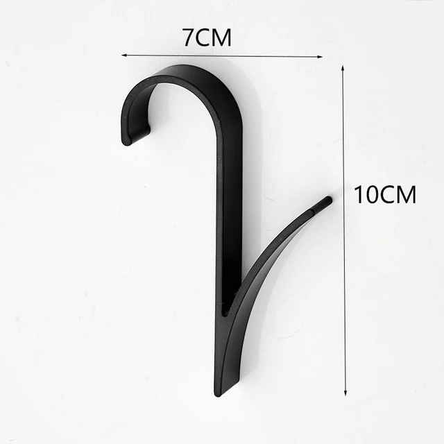 1 db Fűtőhorog Fürdőszoba Törülköző Fogas Tartós Radiátor Vasúti Tartó Kabáthorog Ruha Sál Állvány Cserélhető Űr Alumínium Horog - Image 6