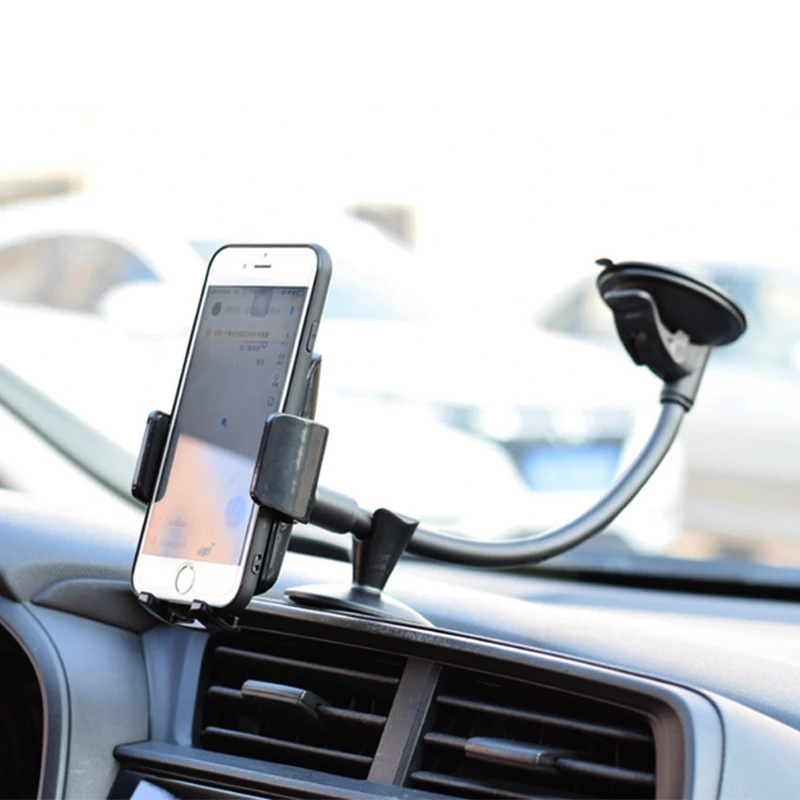 Windshield Car Phone Mount Universal Cell Phone Holder Car Long Arm Holder for Huawei Xiaomi iPhone in Car