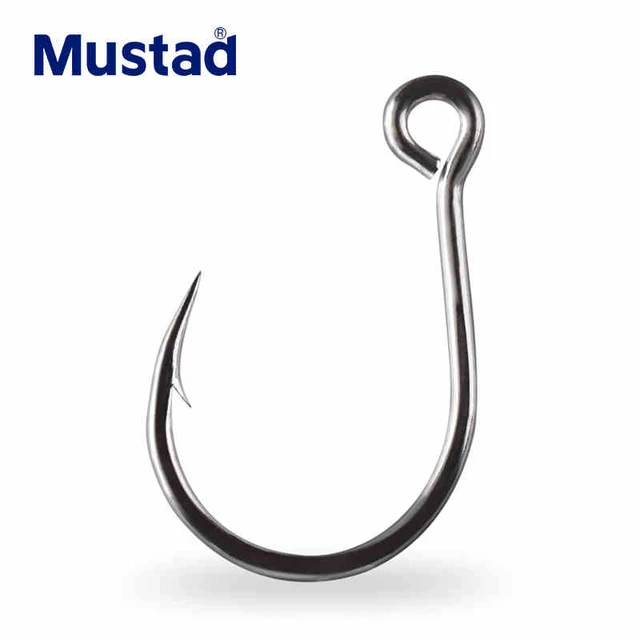 Mustad-anzuelos de Pesca originales, señuelo Jigbait de acero con