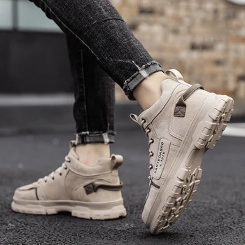 

sport work sneakers boty coturno cowboy mens High black para zapatos casual boot BOOTS boots Mens MEN hightop high Winter men