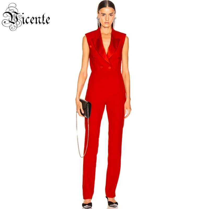 all red jumpsuit