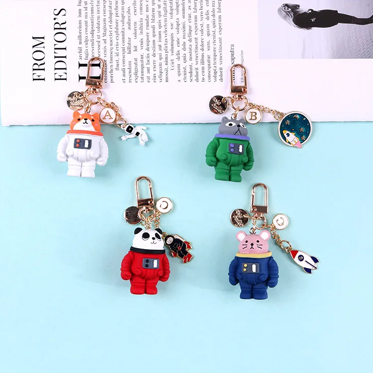 Astronaut key chain personality chains space robot boy couple gift waist decoration creative trinket | Украшения и аксессуары