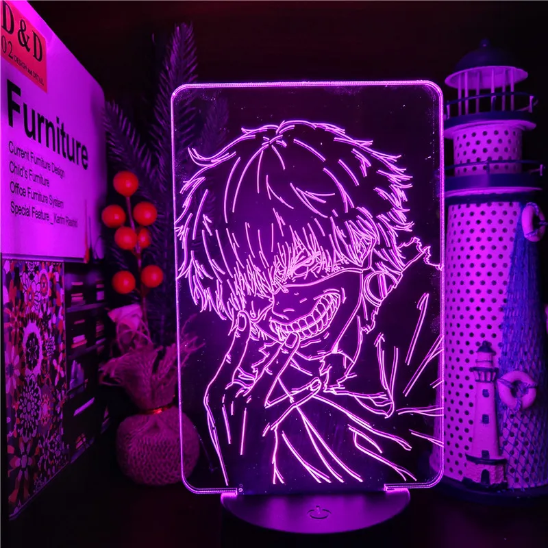   Kaneki  ִϸ̼ , 3D ־ Led 7   , Ȩ  ߰ 